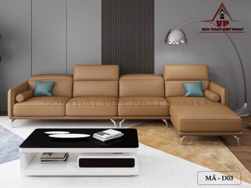 Sofa Da Phòng Khách TPHCM - Mã D03-4