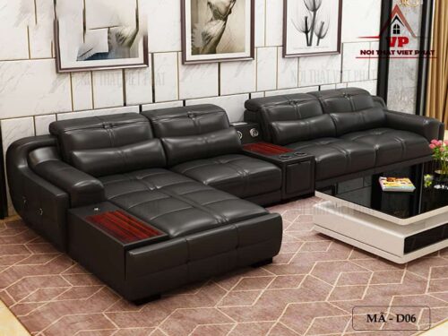 Sofa Giả Da Phòng Khách - Mã D06