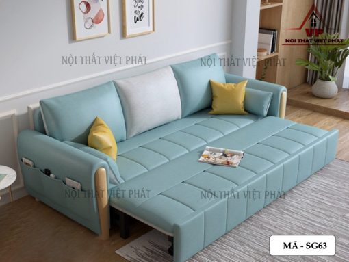 Sofa Bed Màu Xanh - Mã SG63-1
