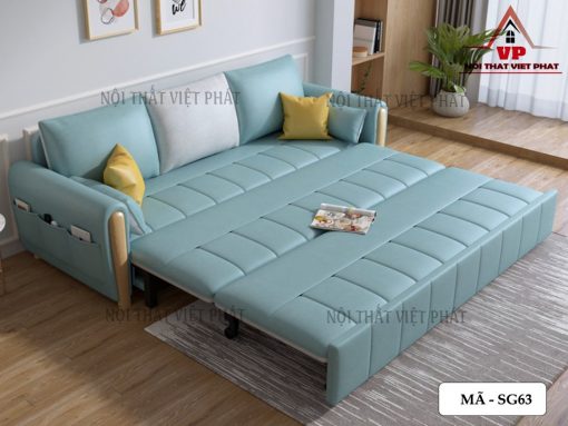 Sofa Bed Màu Xanh - Mã SG63-2