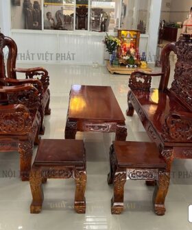 Bàn Ghế Sa Lông Gỗ Cao Cấp – Mã SL05-1