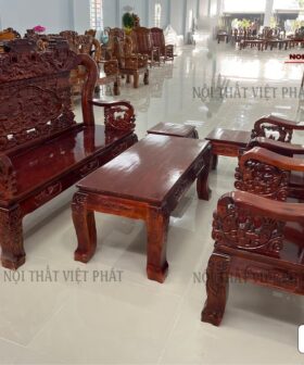 Bàn Ghế Sa Lông Gỗ Cao Cấp – Mã SL05-2