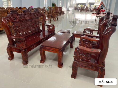 Bàn Ghế Sa Lông Gỗ Cao Cấp – Mã SL05-2