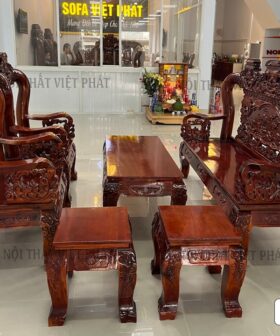 Bàn Ghế Sa Lông Gỗ Cao Cấp – Mã SL05-3