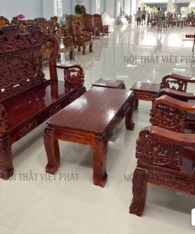 Bàn Ghế Sa Lông Gỗ Cao Cấp – Mã SL05-4