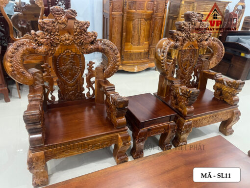 Bộ Ghế Salon Gỗ Cột 14 – Mã SL11-5