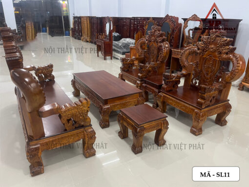 Bộ Ghế Salon Gỗ Cột 14 – Mã SL11-6