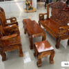 Salon Gỗ Tự Nhiên Nghê Rồng - Bát Tiên Cột 10 - Mã SL03-1