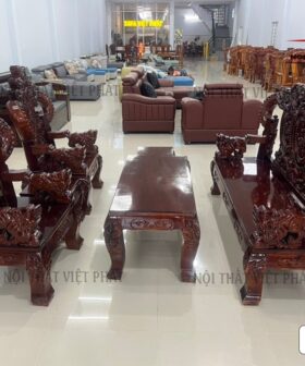 Salon Phong Khách Cột Tay 12 – Mã SL09-1