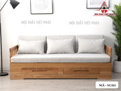 Sofa Giường Ngủ Gỗ Cao Cấp - Mã SG161-2