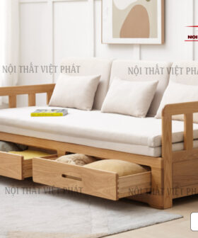 Sofa Giường Ngủ Gỗ Cao Cấp - Mã SG161