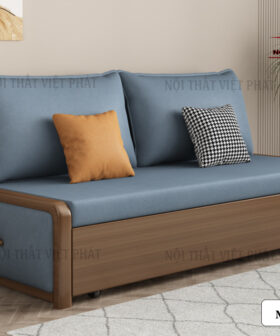 Sofa Giường Tay Gỗ – Mã SG168-3