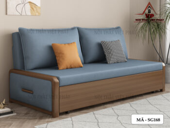 Sofa Giường Tay Gỗ – Mã SG168-3