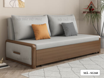 Sofa Giường Tay Gỗ – Mã SG168-5