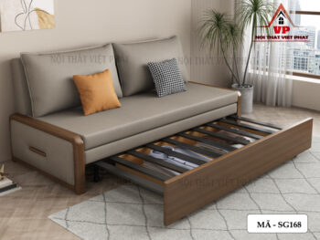 Sofa Giường Tay Gỗ – Mã SG168-7
