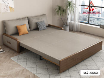 Sofa Giường Tay Gỗ – Mã SG168-8