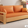 Sofa Giường Khung Sắt Tay Gỗ Mới