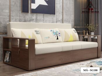 Ghế Sofa Giường Gỗ Gấp - Mã SG188-1