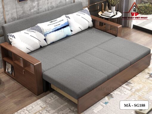 Ghế Sofa Giường Gỗ Gấp - Mã SG188-2