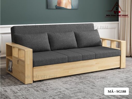 Ghế Sofa Giường Gỗ Gấp - Mã SG188-4