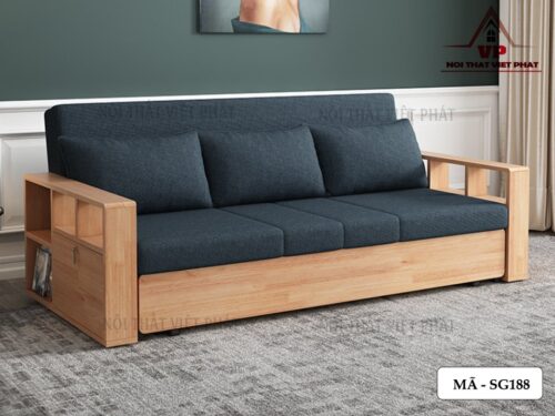 Ghế Sofa Giường Gỗ Gấp - Mã SG188-5