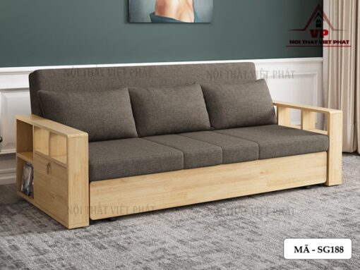 Ghế Sofa Giường Gỗ Gấp - Mã SG188-6