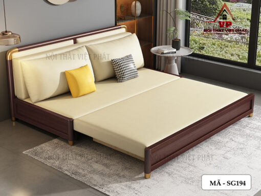 Ghế Sofa Gỗ Gấp Thành Giường - Mã SG194-3