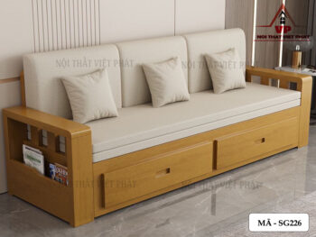 Ghế Sofa Kết Hợp Giường Ngủ Gỗ - Mã SG226-2