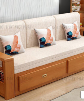 Ghế Sofa Kết Hợp Giường Ngủ Gỗ - Mã SG226