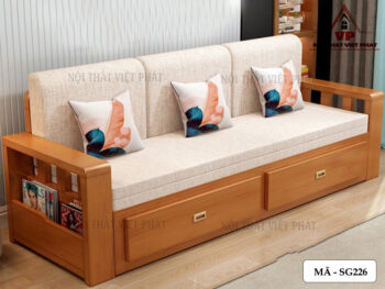 Ghế Sofa Kết Hợp Giường Ngủ Gỗ - Mã SG226