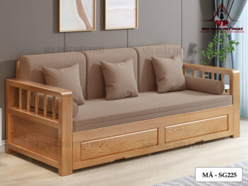 Sofa Giường Hiện Đại Gỗ - Mã SG225-2