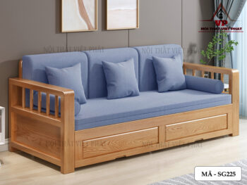 Sofa Giường Hiện Đại Gỗ - Mã SG225-3