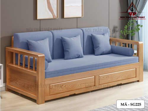 Sofa Giường Hiện Đại Gỗ - Mã SG225-3