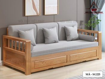 Sofa Giường Hiện Đại Gỗ - Mã SG225