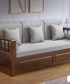Sofa Giường Hiện Đại Gỗ - Mã SG225-4