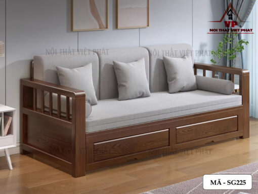 Sofa Giường Hiện Đại Gỗ - Mã SG225-4