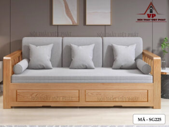 Sofa Giường Hiện Đại Gỗ - Mã SG225-5