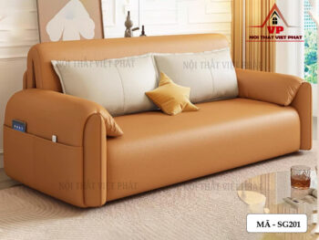 Sofa Giường Nằm Chỉnh Điện – Mã SG201-3