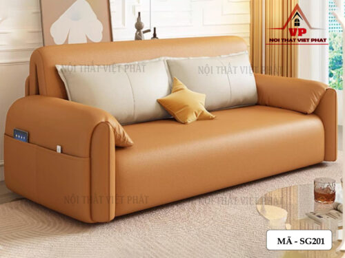 Sofa Giường Nằm Chỉnh Điện – Mã SG201-3