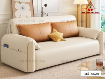 Sofa Giường Nằm Chỉnh Điện – Mã SG201