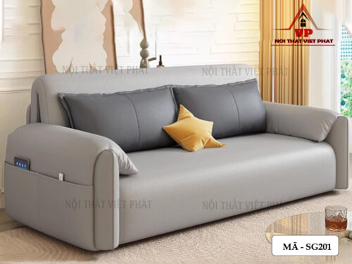 Sofa Giường Nằm Chỉnh Điện – Mã SG201-4