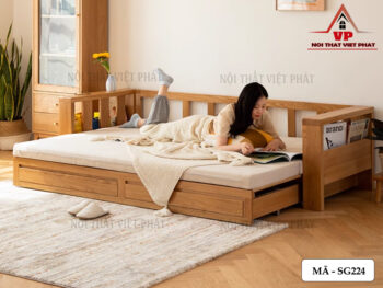 Sofa Giường Nằm Thông Minh Gỗ – Mã SG224-4