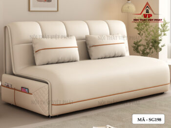 Sofa Giường Ngủ Cao Cấp Chỉnh Điện – Mã SG198-2