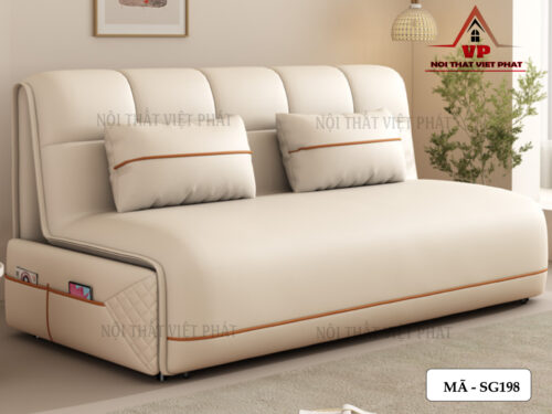 Sofa Giường Ngủ Cao Cấp Chỉnh Điện – Mã SG198-2