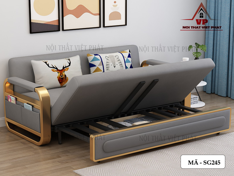 Sofa Giường Khung Sắt - Mã SG245 16 Sofa Giường Khung Sắt - Mã SG245-5
