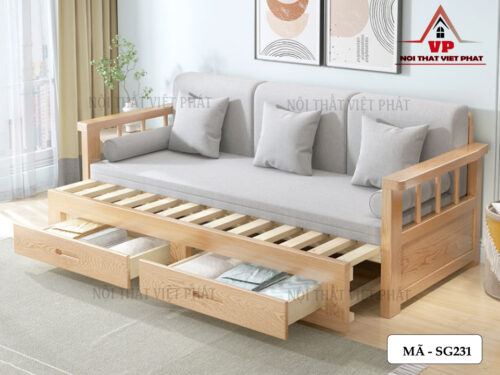 Sofa Thông Minh Gỗ - Mã SG 231-4