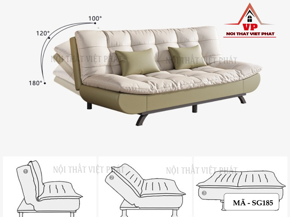 Bán Ghế Sofa Giường HCM - Mã SG185-7