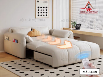 Ghế Sofa Bed Bấm Điện Tự Động - Mã SG321-2