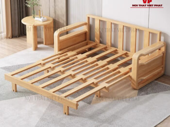 Ghế Sofa Kiêm Giường Ngủ Gỗ - Mã SG242-3