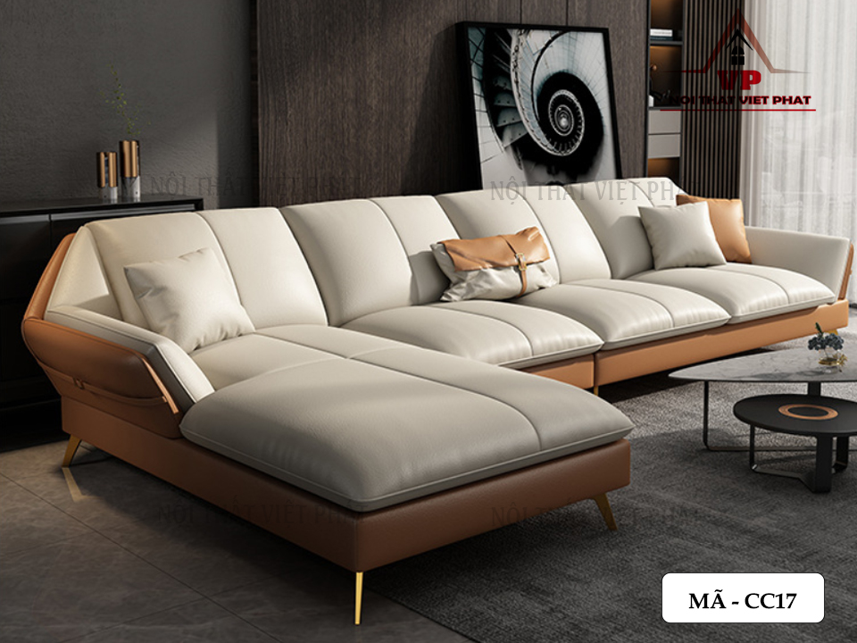 Sofa Giả Da Cao Cấp - Mã CC17 11 Sofa Giả Da Cao Cấp - Mã CC17-1